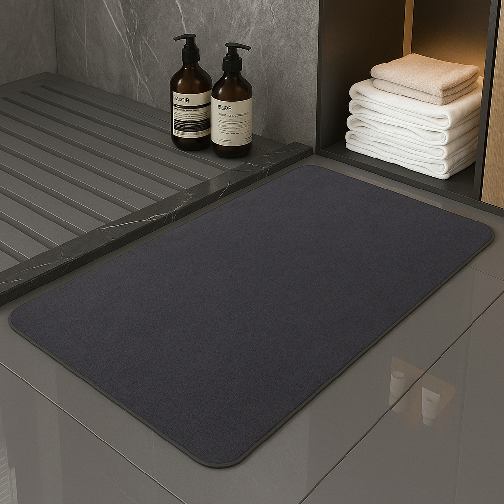 Tapis de Bain Antidérapant Ultra-Absorbant – Diatomite™